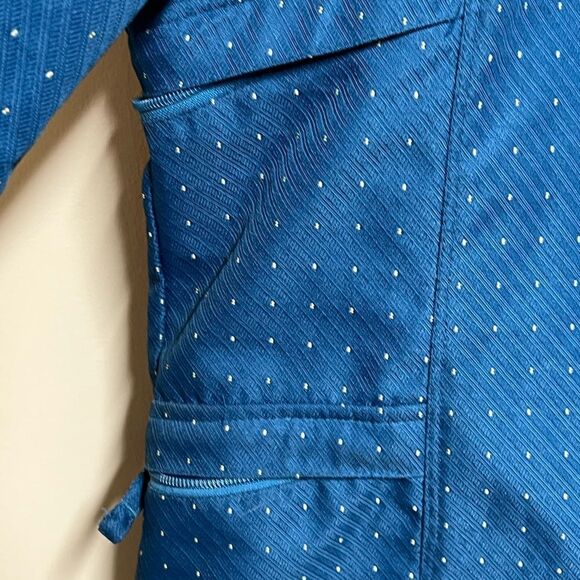 Powder Room Micro-lite Polka Dot Blue Anorak Snowboarding Jacket Womens S - Picture 10 of 12